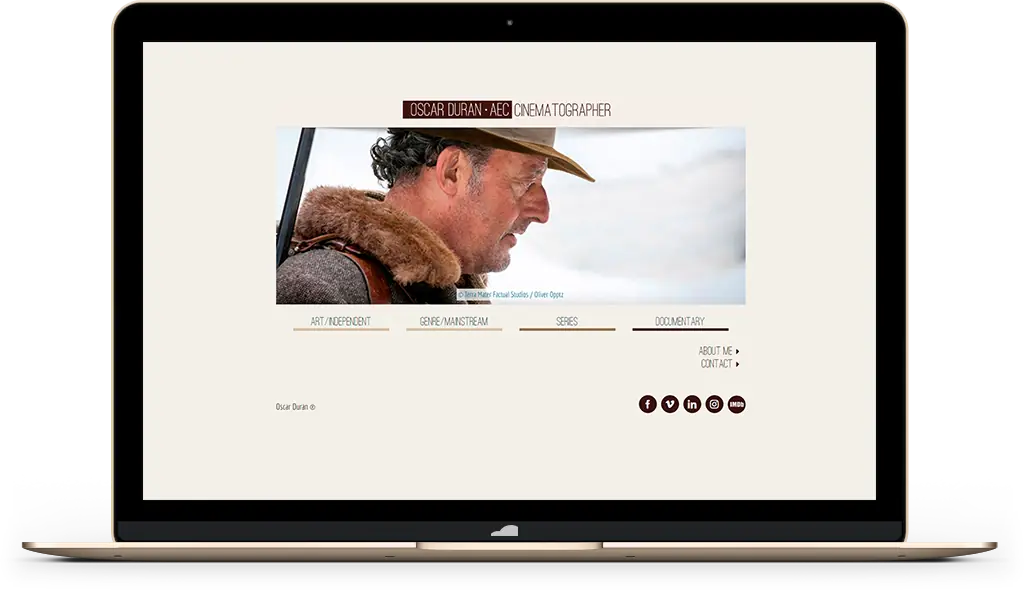 Desarrollo de página web de fotografía Desarrollo de página web de fotografía