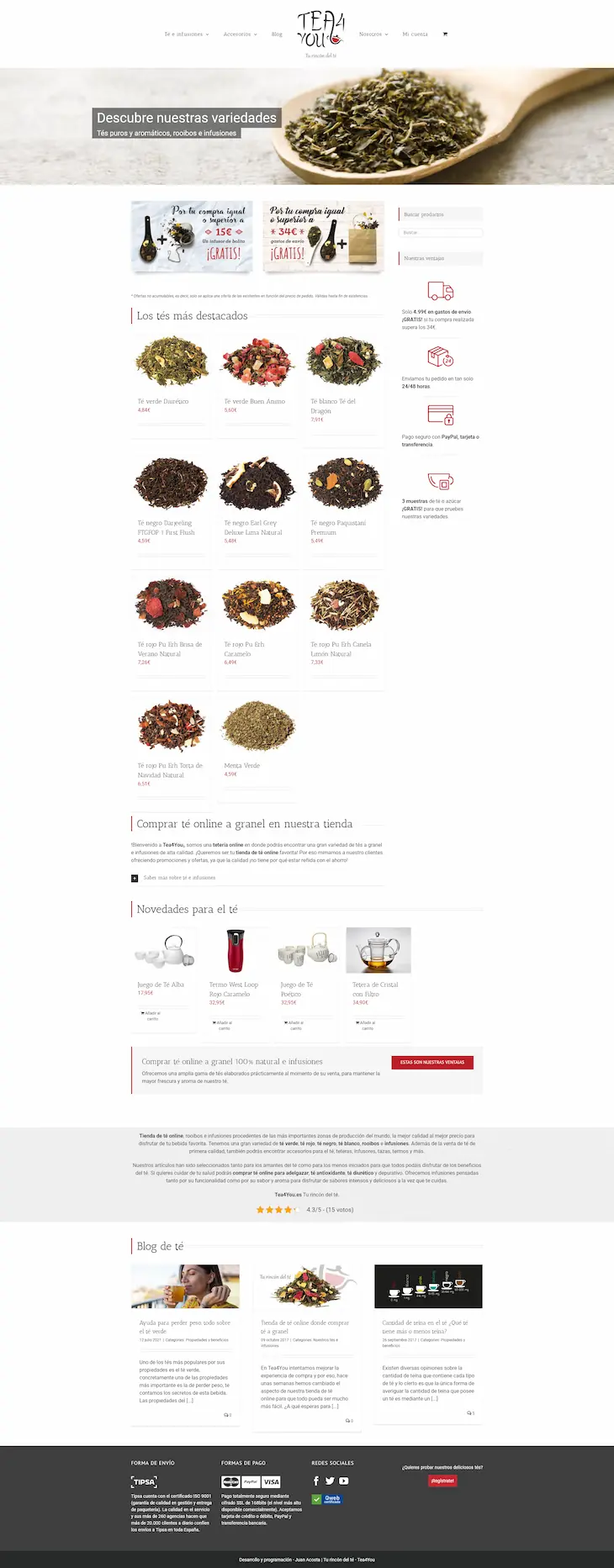 Quiero una tienda online como tea4you Quiero una tienda online como tea4you